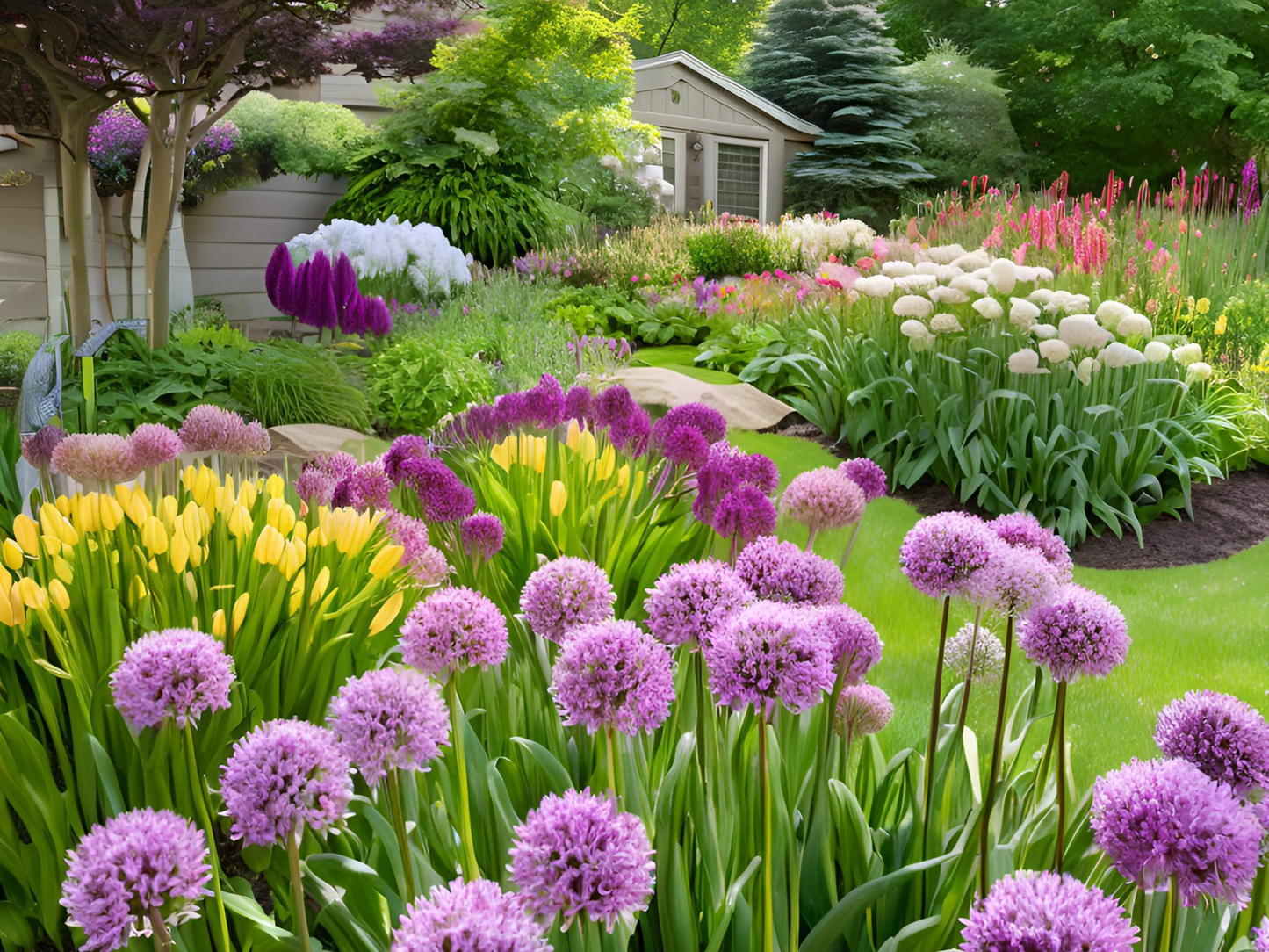 10/15/30/50 Allium Windy City Bulk Perennial Plants Herbs: 10 Allium 'Windy City'